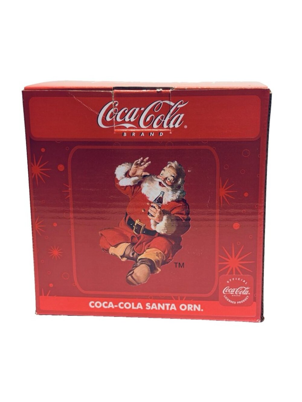 Coca-Cola Santa Claus Ice Cold VTG Soda Cooler Ornament - Picture 7 of 8